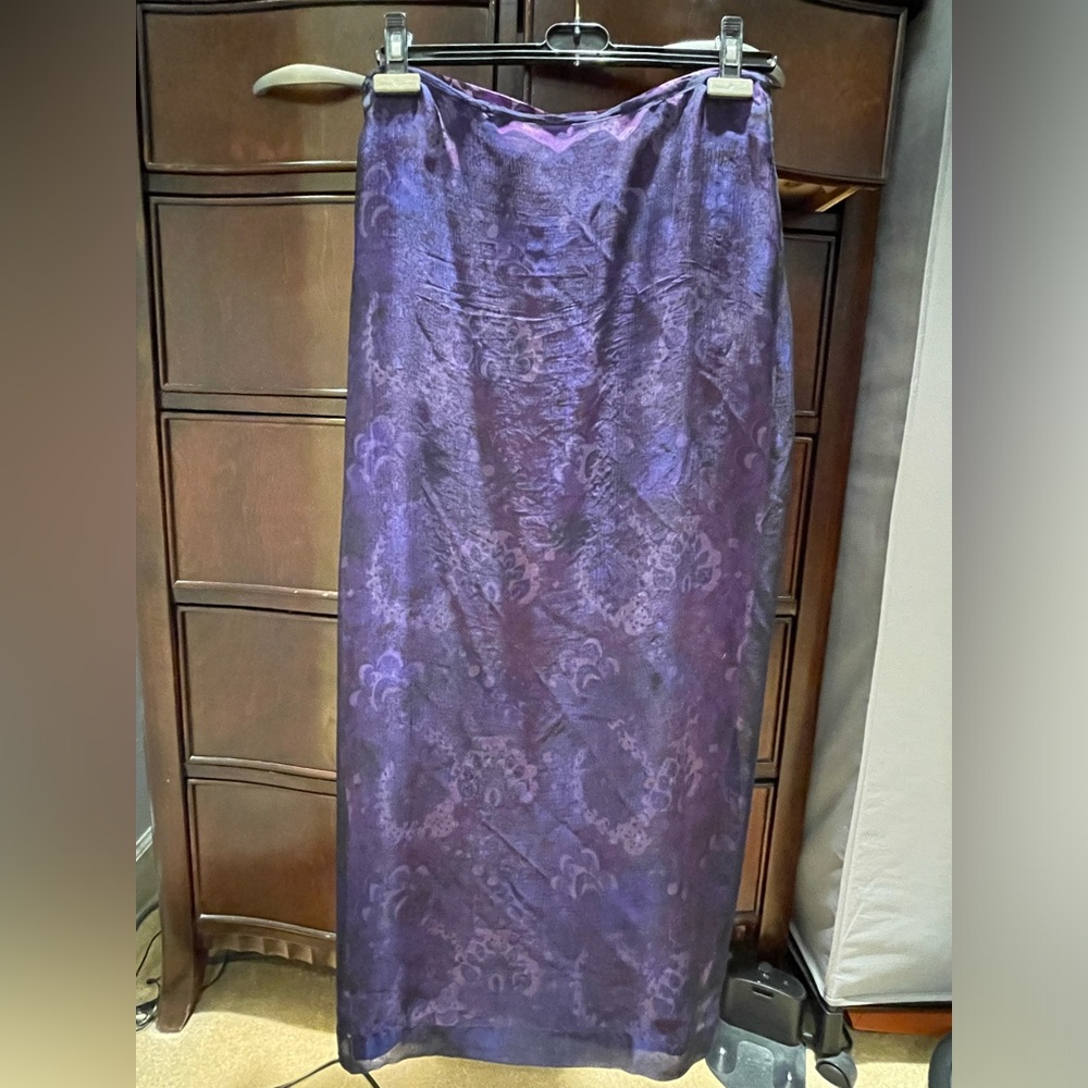 Vintage Dries Van Noten Silk Wrap Skirt Sz 38